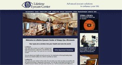 Desktop Screenshot of lifetimeeyecaremn.com